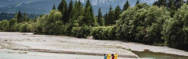 Packrafting, Isar, Wettersteingebirge, Bayern